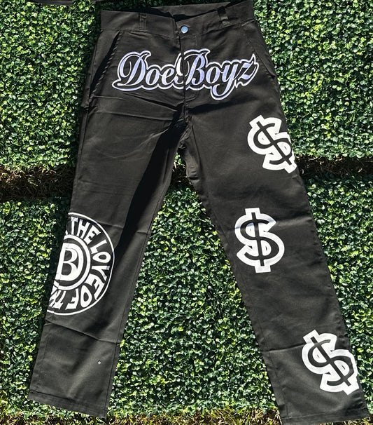 Black DoeBoy “FTLOTM” Dickie Pants